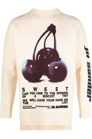 Jil Sander Pullover mit Logo-Print