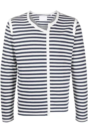 PRIVATE STOCK Asymmetrisches Langarmshirt mit Streifen