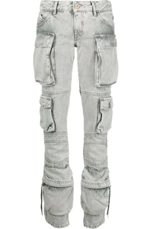 The Attico Tief sitzende Essie Straight-Leg-Jeans