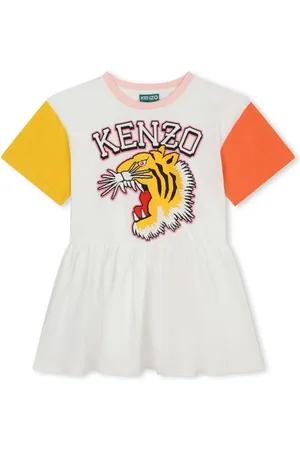 Kenzo Kleid aus Bio-Baumwolle mit Logo-Print