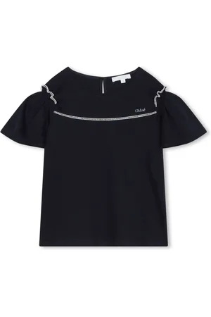 Chloé Geraffte Bluse mit Ösen