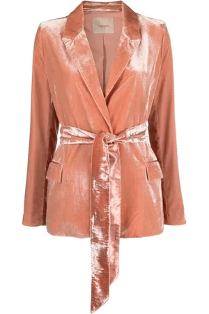 Twin-Set Einreihiger Blazer aus Samt