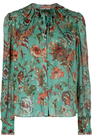 ULLA JOHNSON Pippa Bluse mit Blumenmuster