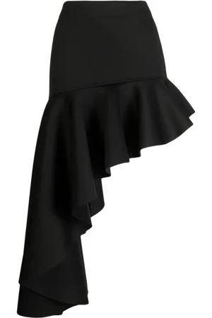 Cynthia Rowley Asymmetrischer Rock mit Volant