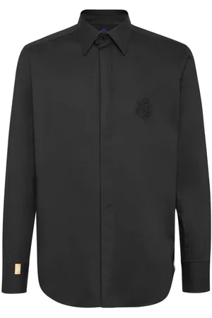 BILLIONAIRE Hemd mit Logo-Stickerei