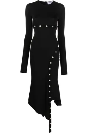 The Attico Asymmetrisches Midikleid mit abnehmbaren Einsätzen