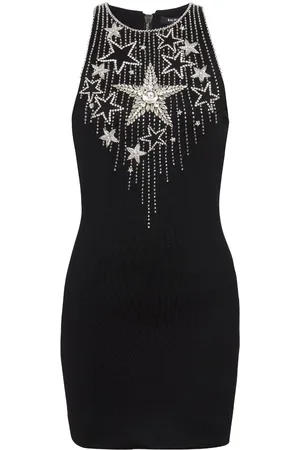 Balmain Falling Stars besticktes Minikleid