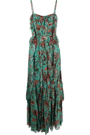 ULLA JOHNSON Colette Maxikleid mit Blumen-Print