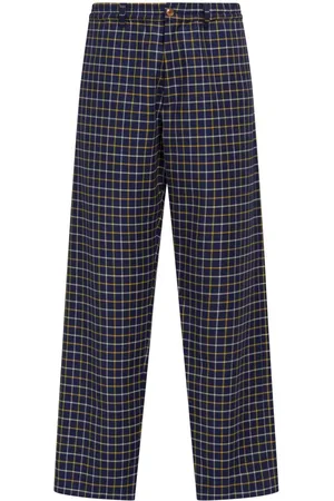 Marni Gerade Hose mit Karomuster