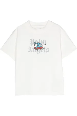 Palm Angels X Keith Haring T-Shirt mit Skateboard-Print