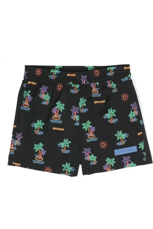 Palm Angels Neon Palms Badeshorts