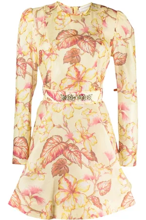 ZIMMERMANN Hibiscus Minikleid mit Blumen-Print
