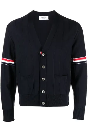 Thom Browne Cardigan mit RWB-Streifen