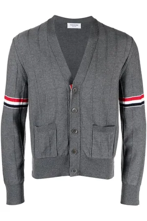 Thom Browne Cardigan mit RWB-Streifen