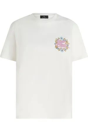 Etro T-Shirt mit Pegaso-Stickerei