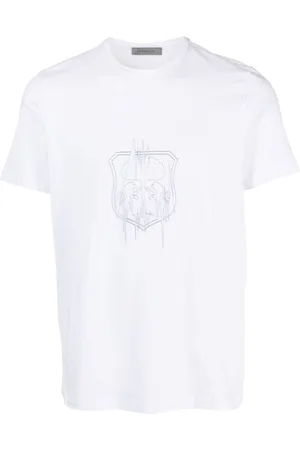 corneliani T-Shirt mit Logo-Print