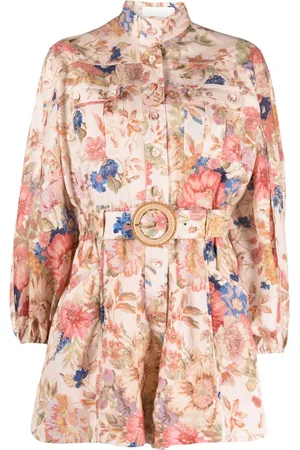 ZIMMERMANN August Playsuit mit Blumen-Print