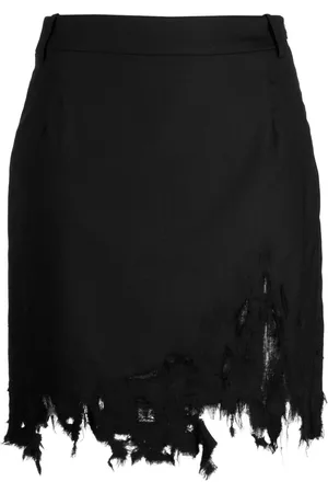 Natasha Zinko Rock mit Distressed-Saum