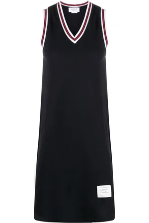 Thom Browne Pikee-Minikleid mit RWB-Streifen