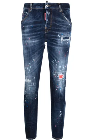 Dsquared2 Skinny-Jeans mit Farbklecks-Print