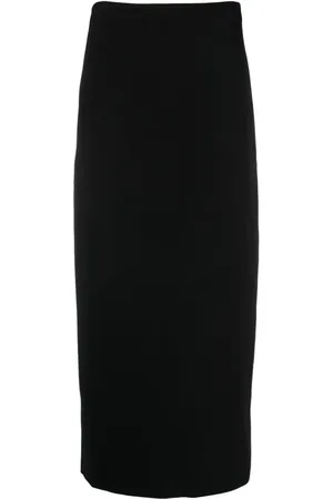 Jil Sander Gerader Midirock mit halbhohem Bund