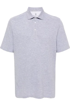 Brunello Cucinelli Meliertes Pikee-Poloshirt