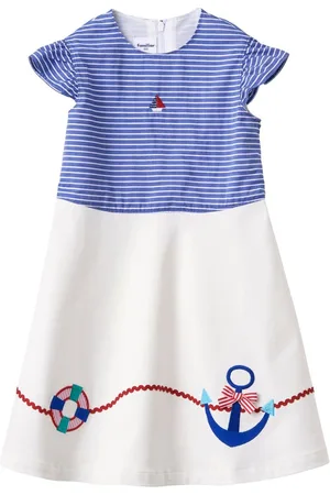 Familiar Ärmelloses Kleid mit Stickerei
