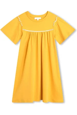 Chloé Kurzärmeliges Kleid aus Bio-Baumwolle