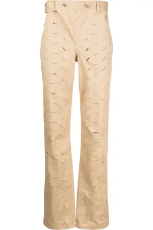 JUNTAE KIM Gerade Hose im Distressed-Look