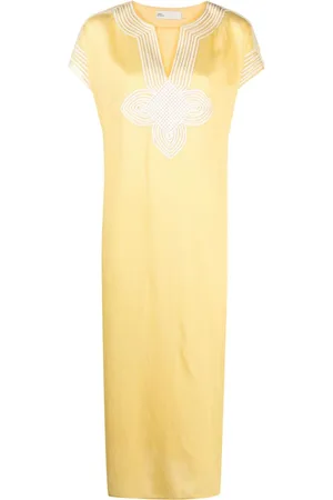 Tory Burch Gestreiftes Kaftankleid