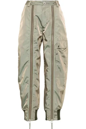 Vaquera Cropped-Hose mit Reißverschlussdetail