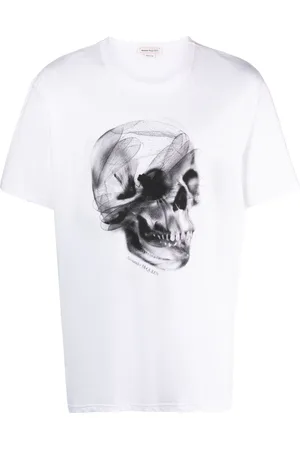 Alexander McQueen T-Shirt mit Totenkopf-Print