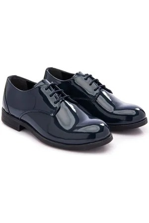 M. Moustache Oxford-Schuhe aus Lackleder mit runder Kappe