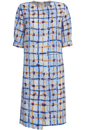Marni Asymmetrisches Midikleid mit Blumen-Print