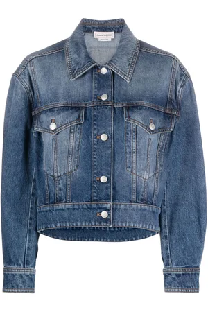 Alexander McQueen Cropped-Jeansjacke