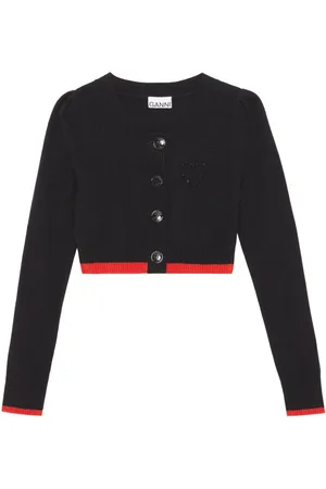 Ganni Cardigan mit Perlendetail