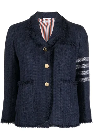 Thom Browne Tweed-Jacke mit Streifen