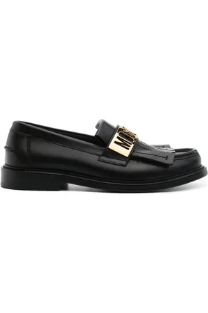 Moschino Loafer mit Logo-Schild