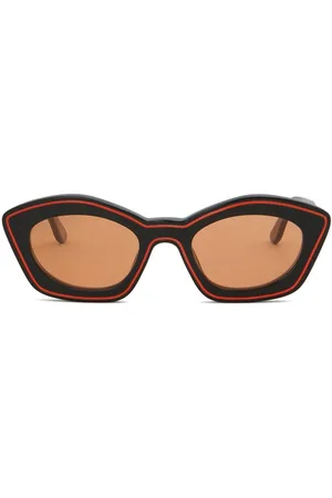 Marni Sonnenbrille mit ovalem Gestell