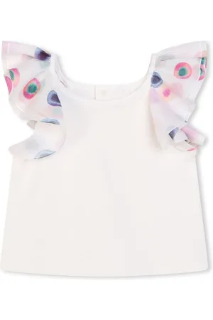Chloé Gerüschte Bluse aus Bio-Baumwolle