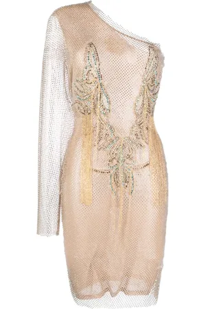 GENNY Kleid aus Mesh mit Strass