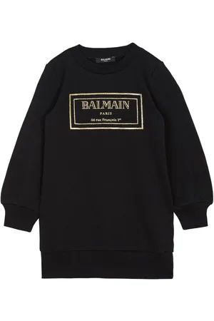 Balmain Kleid mit Logo-Print