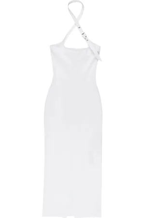 The Attico Midikleid mit Zierschnalle