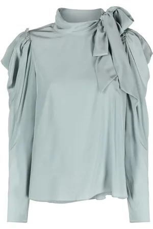 ULLA JOHNSON Cropped-Bluse aus Seide