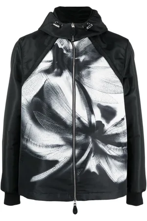 Alexander McQueen Dragonfly Shadow Bomberjacke mit Kapuze