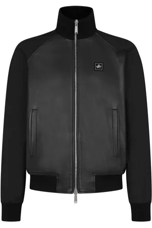 Dsquared2 Sportjacke mit Einsätzen aus Leder