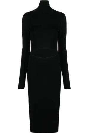GAUGE81 Suno Maxikleid mit Rollkragen
