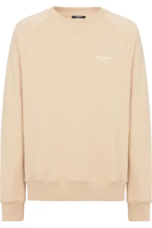 Balmain Sweatshirt mit beflocktem Logo