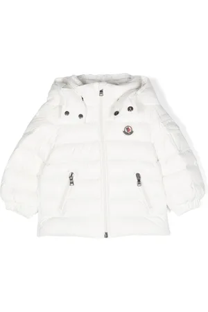 Moncler Gefütterte Jacke mit Logo-Applikation