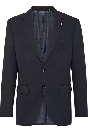 BILLIONAIRE Einreihiges Sakko mit Logo-Patch